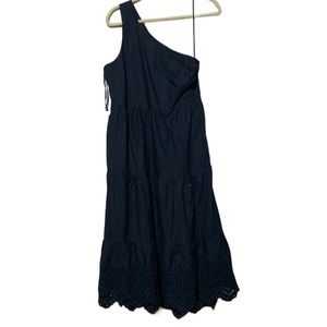 GAP Black One-Shoulder Maxi Dress